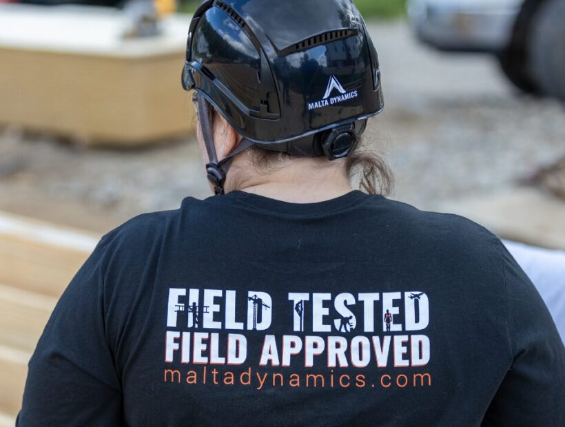 Malta Dynamics Donates APEX Safety Helmets to Habitat for Humanity of Southeast Ohio Demonstraction