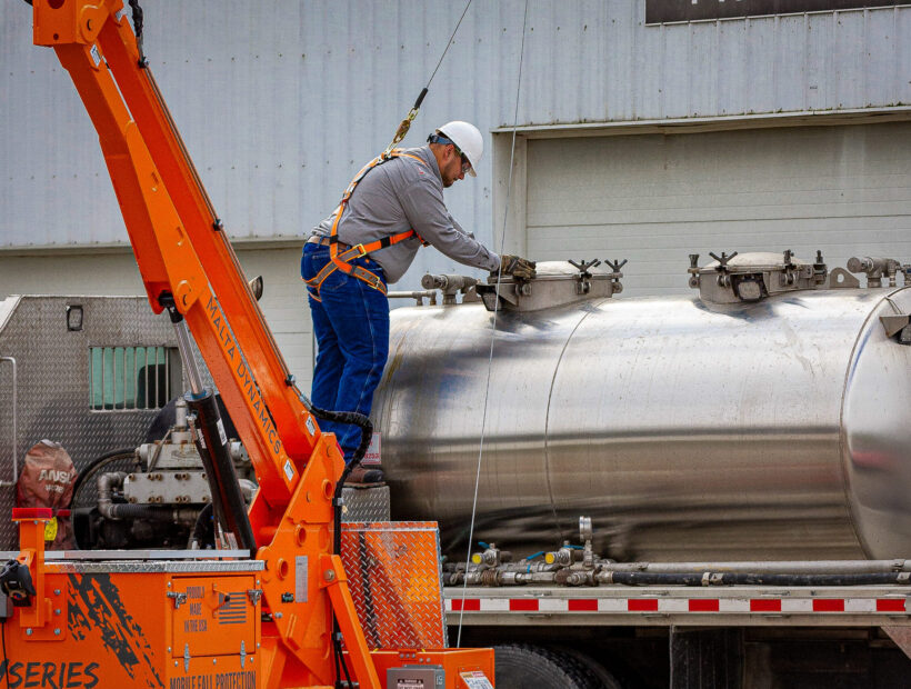 man working in oilfield industry