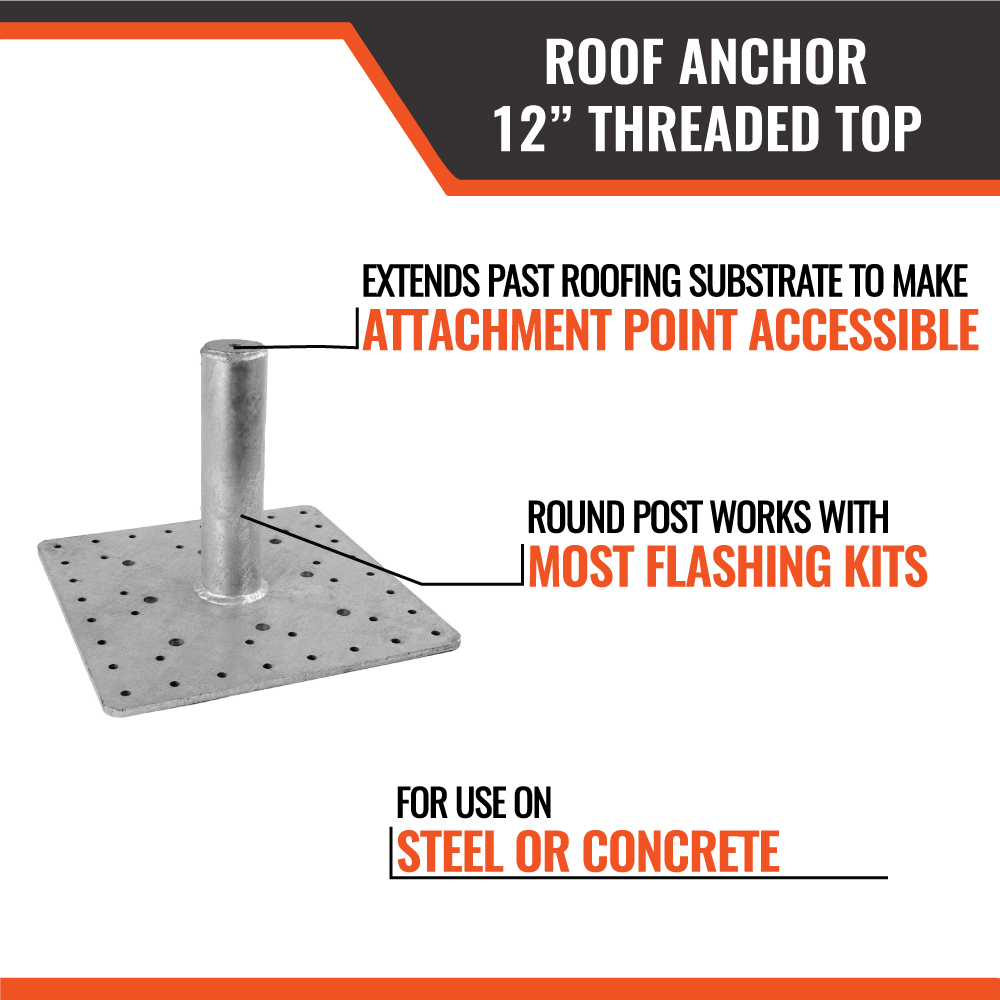 ROOF ANCHOR 12" THREADED TOP - Image 4