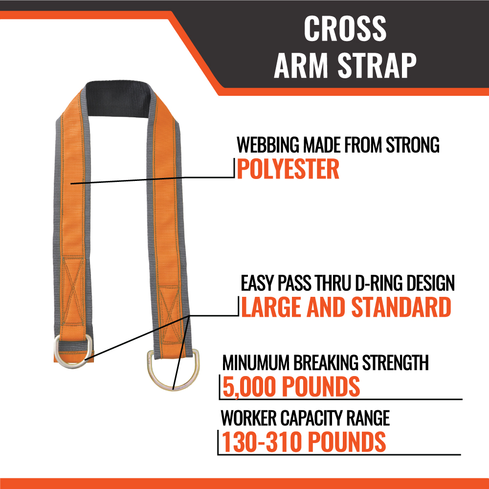 CROSS ARM STRAP 2 SIZES:  4' or 6' - Image 3