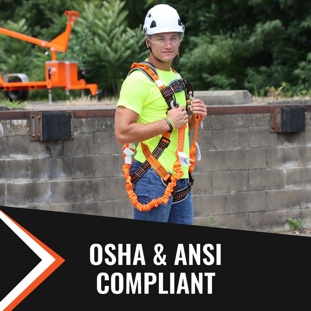 4.5' - 6’ DOUBLE LEG STRETCH INTERNAL SHOCK ABSORBING LANYARD WITH 3 STEEL SNAP HOOKS (10 Pack) - Image 6