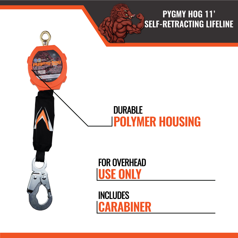 11' PYGMY HOG SRL W/SNAP HOOK, CLASS 1-P - Image 11