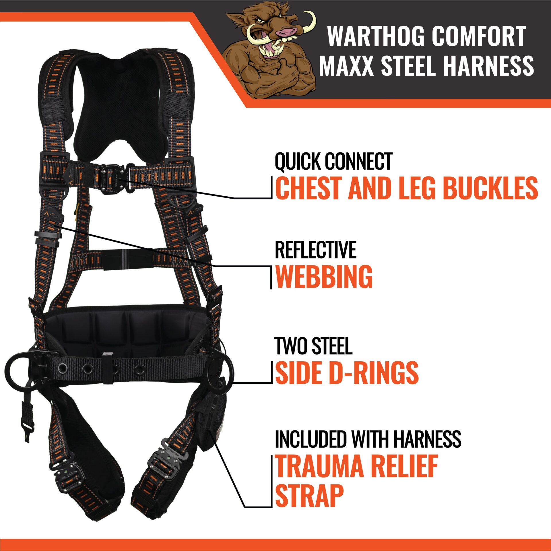WARTHOG® COMFORT MAXX STEEL HARNESS - Image 2