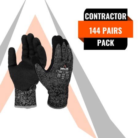 INSULATED CUT LEVEL A4 WORK GLOVES (144 Pairs)