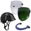 Black APEX Type 2 Safety Helmet with Face Shield