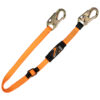 4' - 6' ADJUSTABLE RESTRAINT LANYARD WITH 2 STEEL SNAP HOOKS