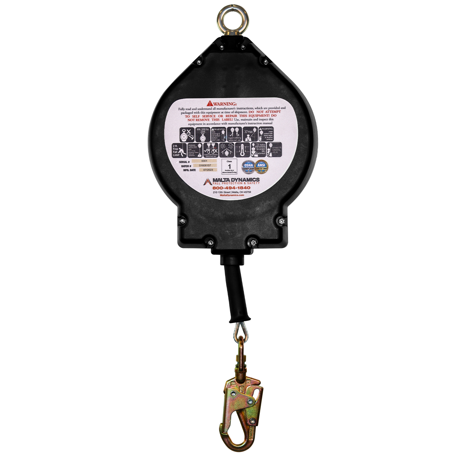 90' WARTHOG® SRL W/SNAP HOOK, CLASS 1 - Image 3