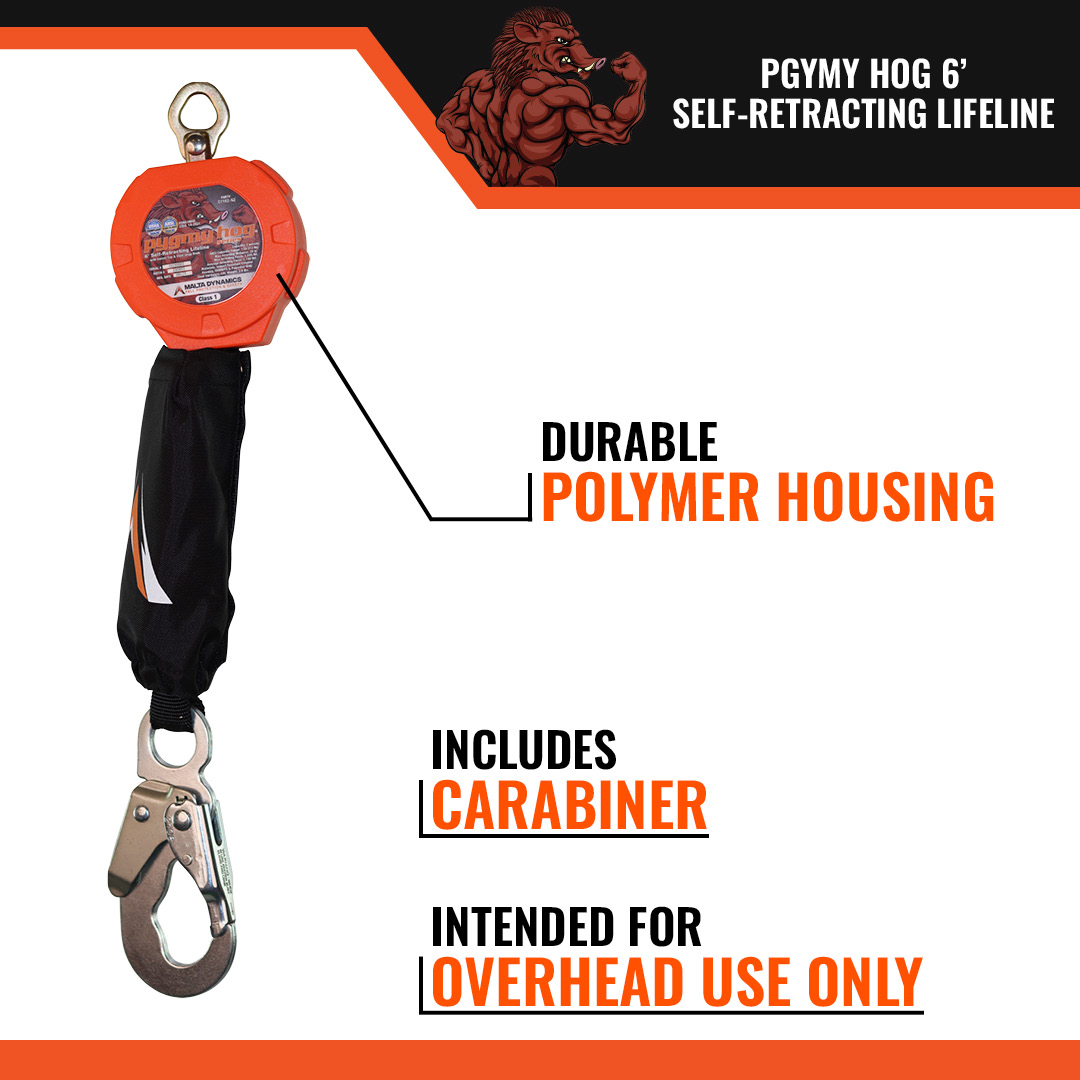 6' PYGMY HOG SRL W/SNAP HOOK, CLASS 1-P - Image 5