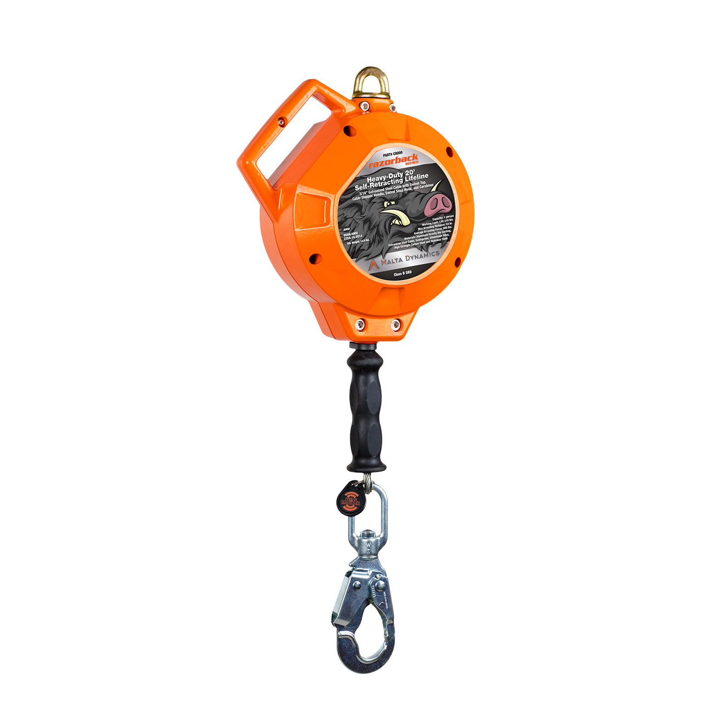 RAZORBACK HEAVY-DUTY 20' SELF-RETRACTING LIFELINE - Image 3