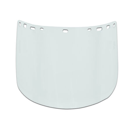 VISOR, TRITAN, CLEAR, HEAT-FORMED, 8" x 15" x .04"