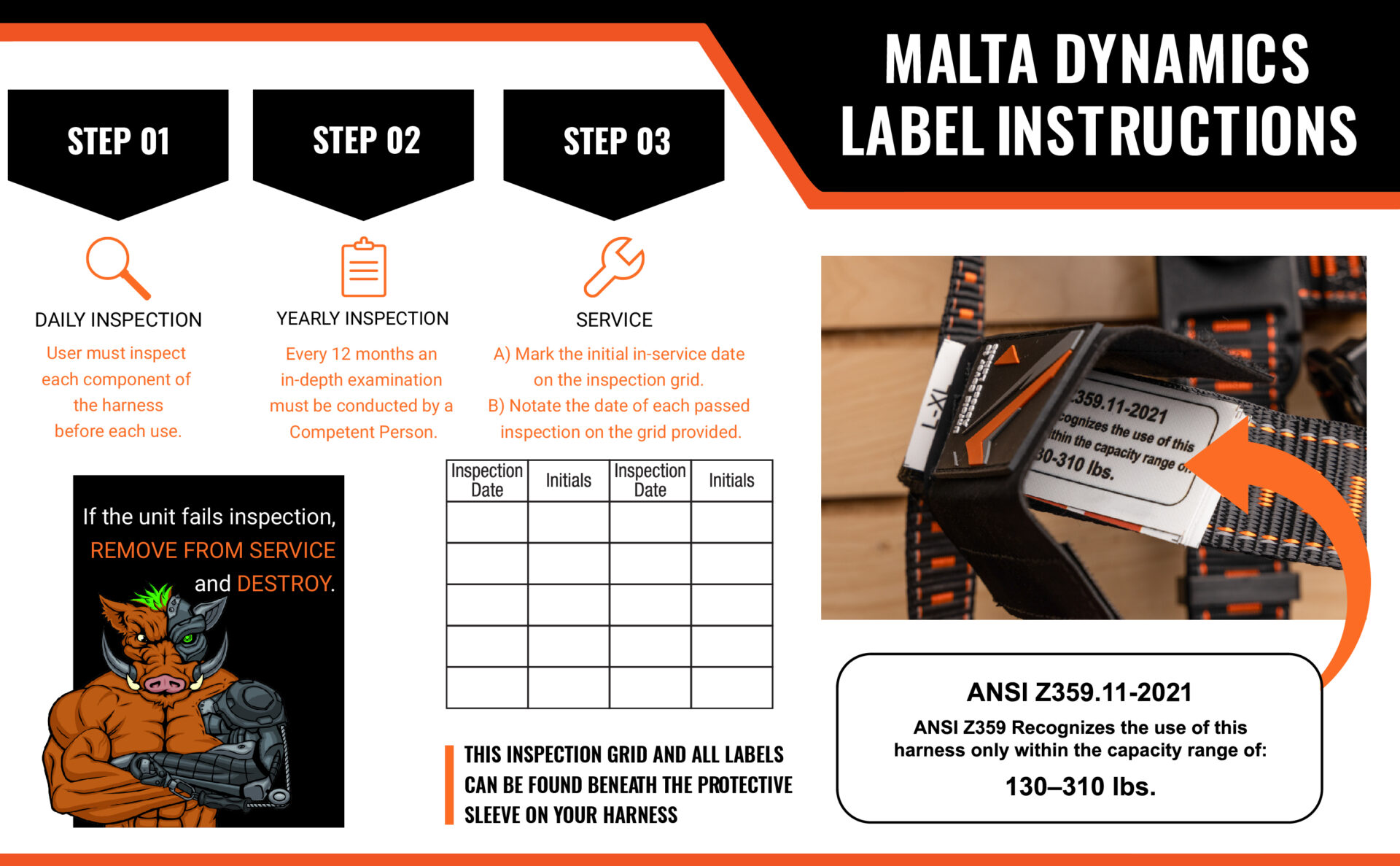 WARTHOG COMFORT MAXX BELTED SIDE D-RING HARNESS - Image 14