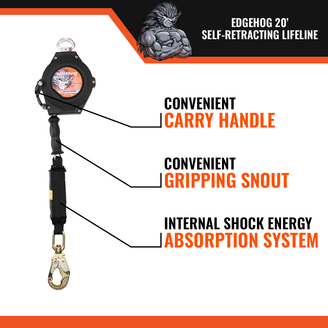 20' EDGEHOG SRL W/ SNAP HOOK, CLASS 2 - Image 7