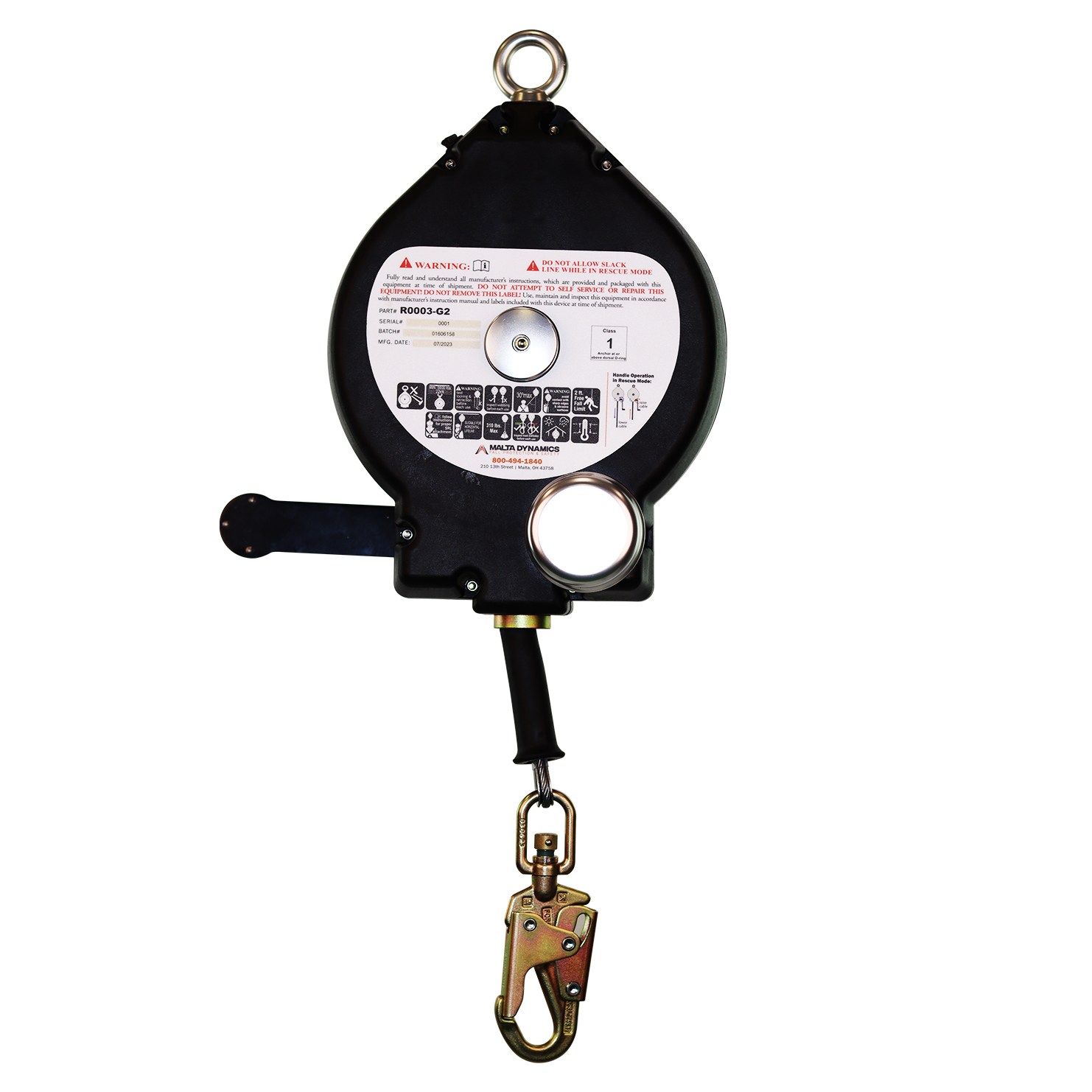 100’ RAZORBACK 3-WAY RECOVERY SRL W/SNAP HOOK, CLASS SRL-R - Image 3