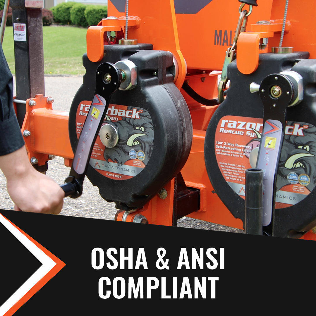 100’ RAZORBACK 3-WAY RECOVERY SRL W/SNAP HOOK, CLASS SRL-R - Image 6