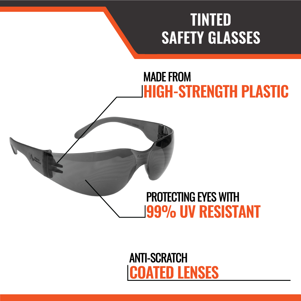 TINTED SAFETY GLASSES (300 Pairs) - Image 2