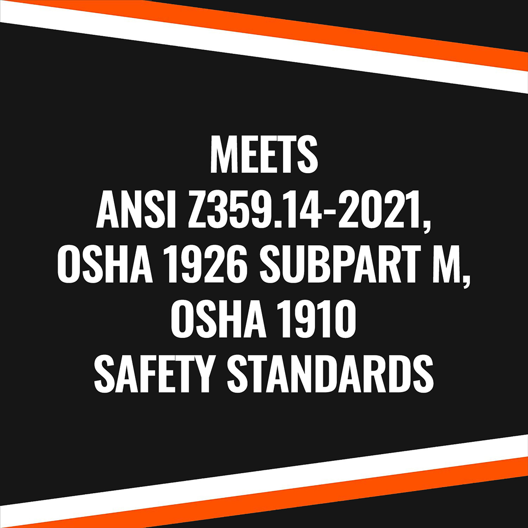 30' EDGEHOG SRL W/ SNAP HOOK, CLASS 2 meets ansi z359.14-2021