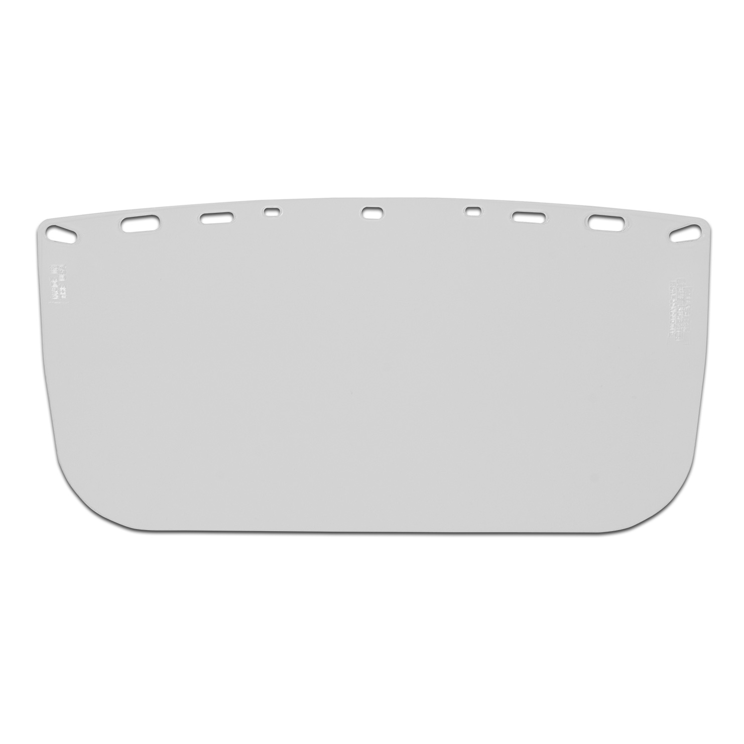 VISOR, ECONOMY POLYESTER, CLEAR, FLAT, 8" X 15" X .04"