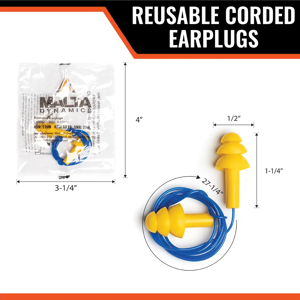 Reusable Corded Earplugs - Image 2
