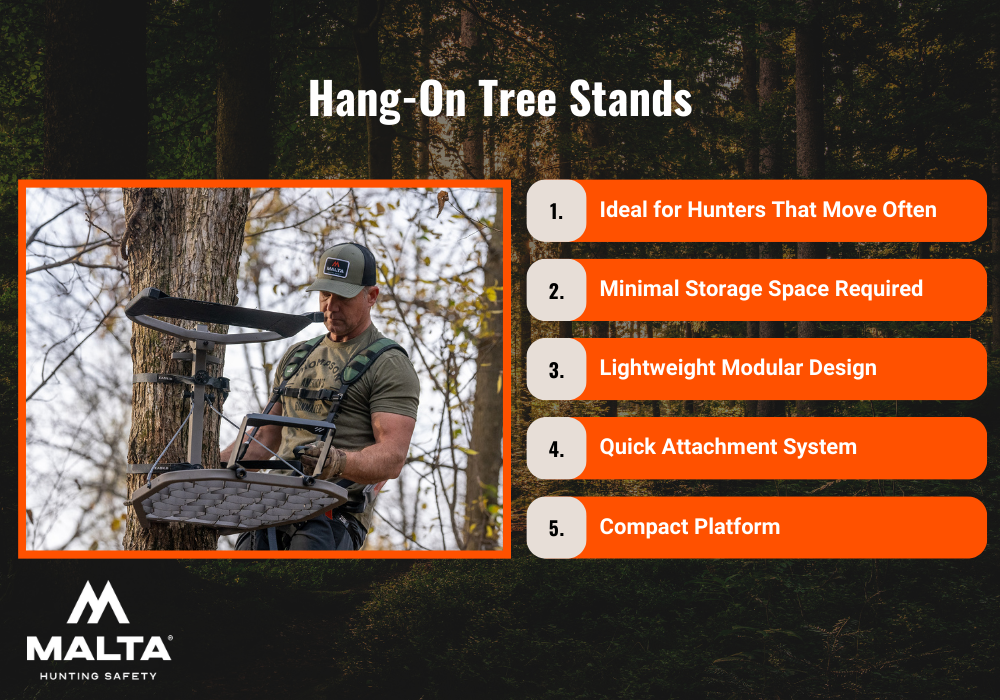 The characteristics of a hang-on tree stand